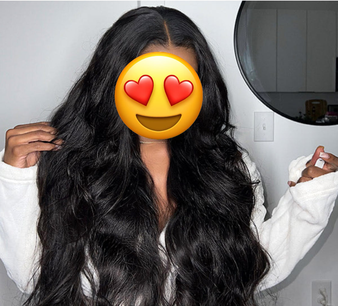 22”inch 100% Glueless Wavy Wear Go Wig. Pre-cut Lace. Undetectable 4x6 HD Lace.