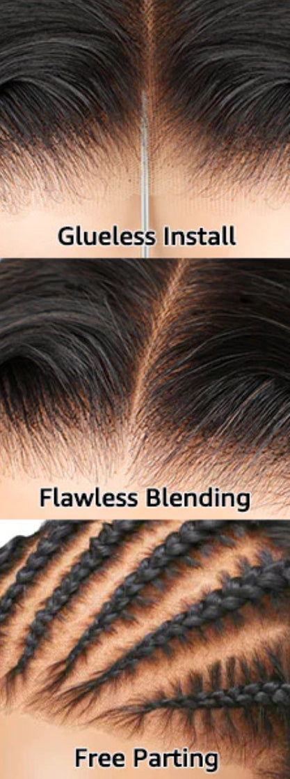 22”inch 100% Glueless Wavy Wear Go Wig. Pre-cut Lace. Undetectable 4x6 HD Lace.