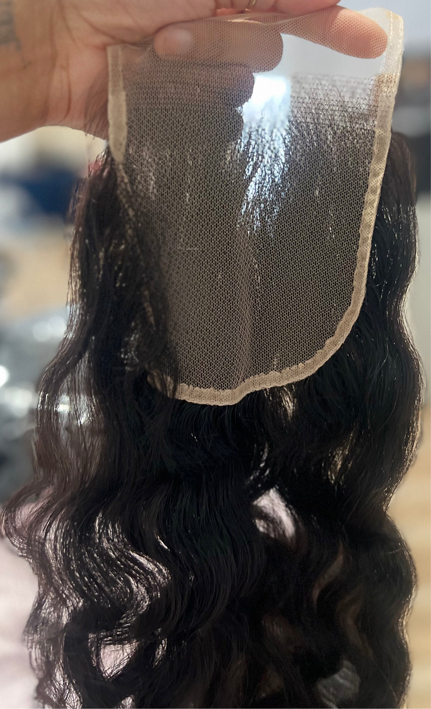 26” Raw 5x5 Indian Curly Closure (Indie Collection)