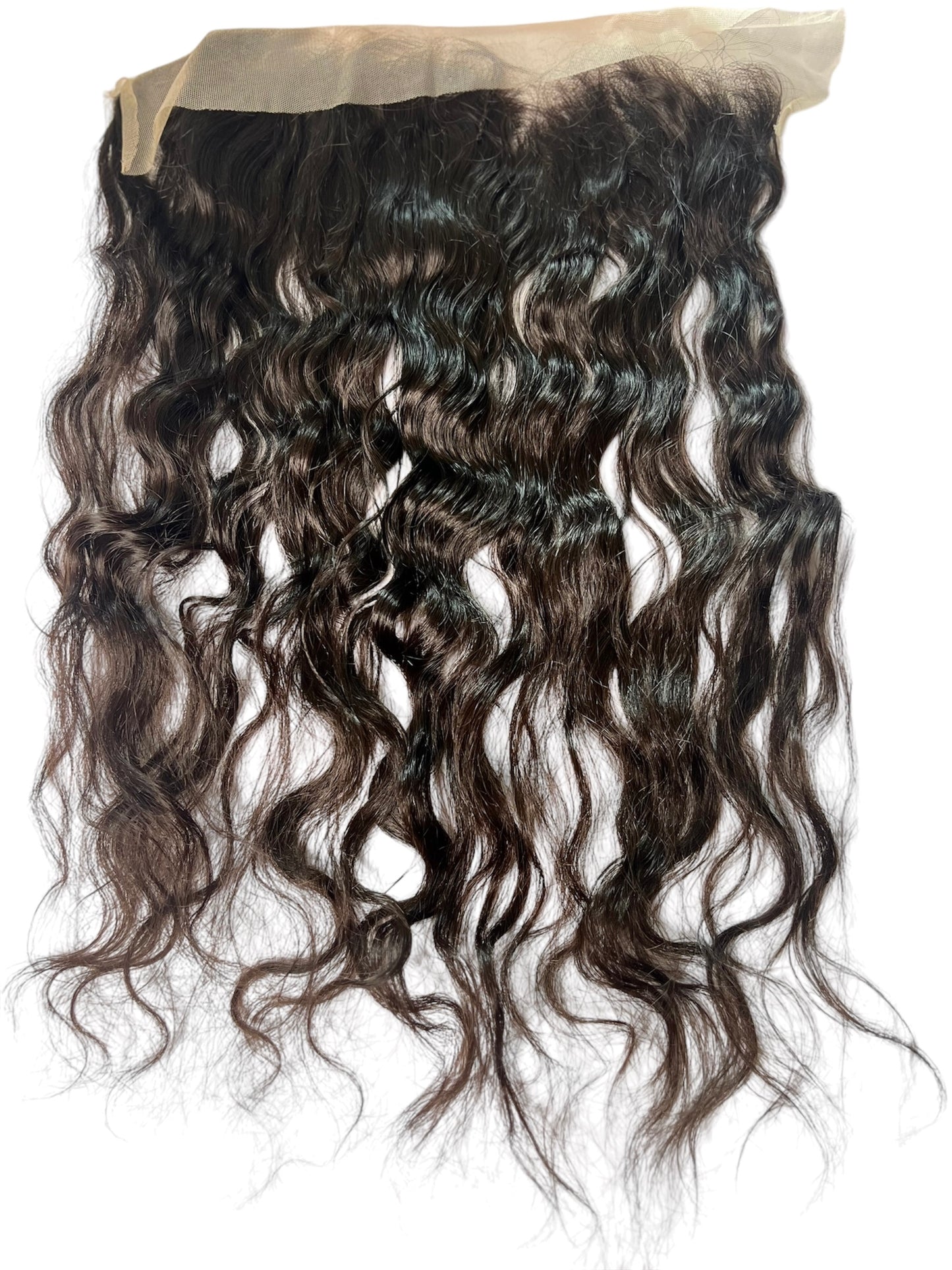 22 inch Premium Raw Wavy Indian Hair 13x4 Frontal - No Shedding, No Tangles, Natural Hairline