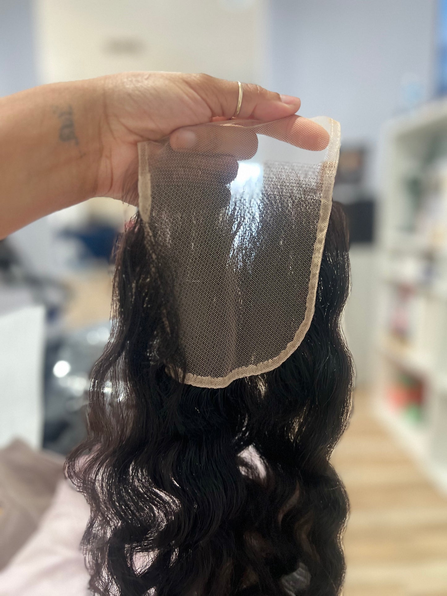 20” Raw 5x5 Indian Curly Closure (Indie Collection)
