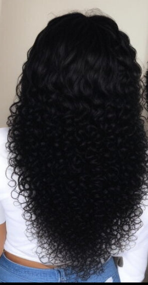 22” inch 100% Glueless Ocean Curl Wear Go Wig. Pre-cut Lace. Undetectable 4x6 HD Lace.