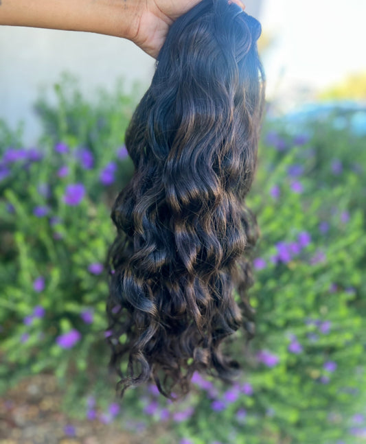 24 inch 100% Raw Indian Curly Hair Bundles – Unprocessed, Virgin, No Shedding or Tangling