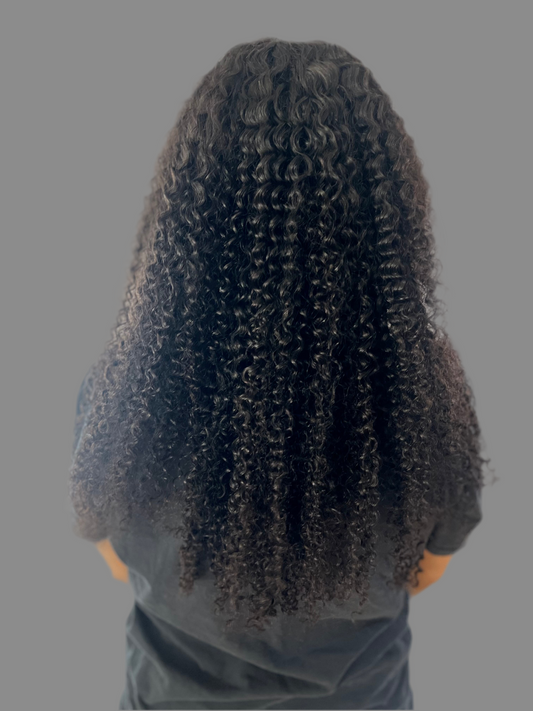 20” inch 100% Glueless Ocean Curl Wear Go Wig. Pre-cut Lace. Undetectable 4x6 HD Lace.